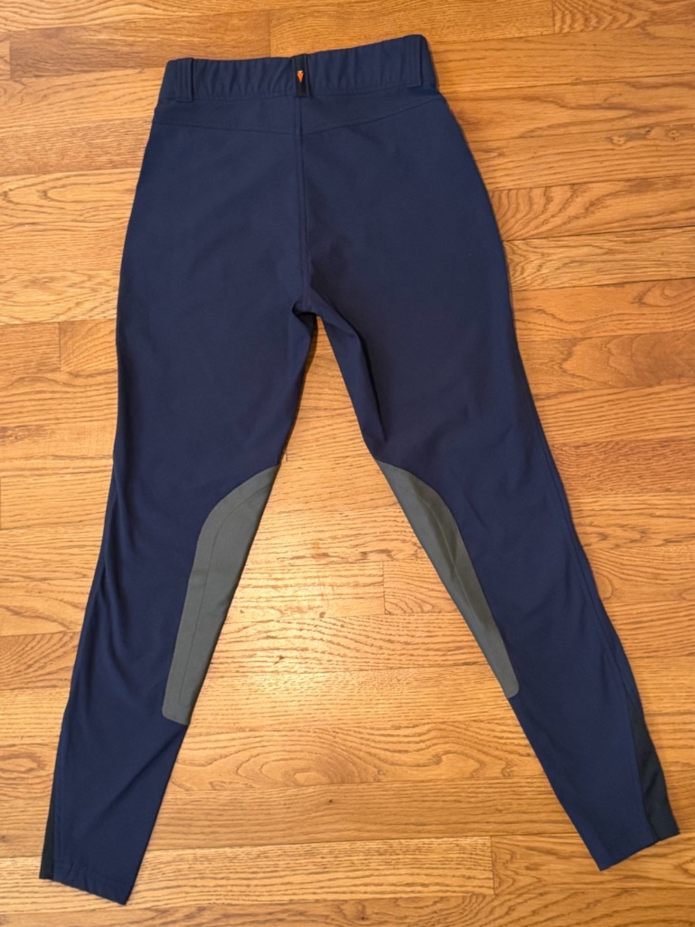 Kerrits Riding Tights Equestrian Leggings Knee Patch Grip Navy Horseback Pants - Picture 5 of 12